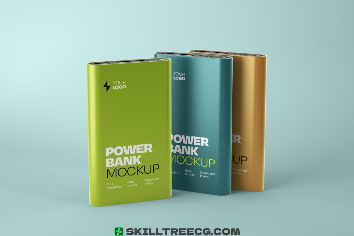 图片[2]-Glossy Power Bank Mockup Set（335136）-技能树
